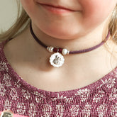 VIRGEN DEL CARMEN - collar personalizable medalla plata 19mm